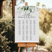 18 Tafels Elegant groen Bruiloft Zittafel Grafiek Poster