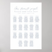 18 Tafels Onze Favoriete Mensen Zittinglijst Poster (Voorkant)