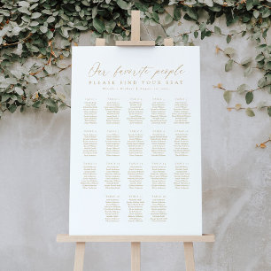 18 Tafels Onze Favoriete Mensen Zittinglijst Poster
