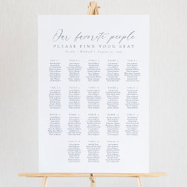 18 Tafels Onze Favoriete Mensen Zittinglijst Poster