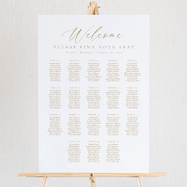 18 Tafels Welkom Zitplaats Chart Poster