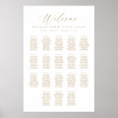 18 Tafels Welkom Zitplaatskaart Poster (Voorkant)