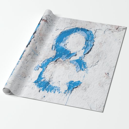 18 tekst op de muur cadeaupapier (Uitgerold)
