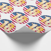 18 USA Gold Cadeaupapier (Hoek)