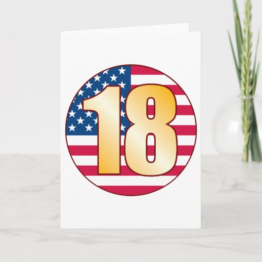 18 USA Gold Kaart (Voorkant)
