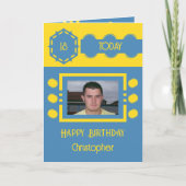 18 voeg vandaag foto toe met de naam yellow blue j kaart (Voorkant)