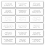 18 Wedding Guest Recipient Name Address Shipping Sticker<br><div class="desc">18 Wedding Guest Recipient Name Address Shipping Labels</div>