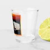 18 Wheeler Cattle Truck in Sunset Personalized Shot Glas (Rechts)
