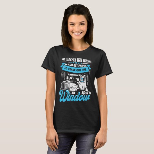 18 Wheeler for a Truck Driver T-shirt (Voorkant volledig)