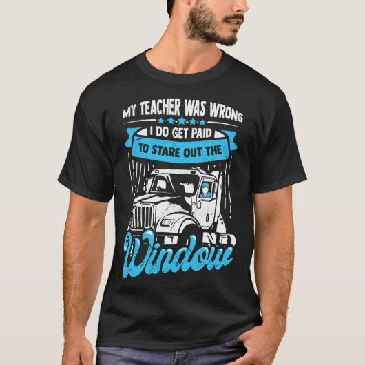 18 Wheeler for a Truck Driver T-shirt (Voorkant)
