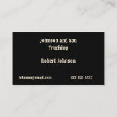 18 Wheeler Simi Tractor Trailer Truck Visitekaartje (Achterkant)