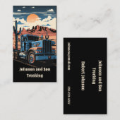 18 Wheeler Simi Tractor Trailer Truck Visitekaartje (Voorkant / Achterkant)
