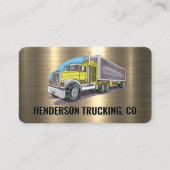 18 Wheeler Trucking | metaalgoud Visitekaartje (Voorkant)