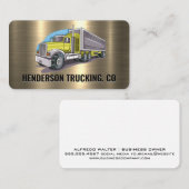 18 Wheeler Trucking | metaalgoud Visitekaartje (Voorkant / Achterkant)
