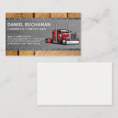 18 Wheeler | Vrachtwagenchauffeur | Bouwsector Visitekaartje (Voorkant / Achterkant)