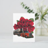 18 Wielen en Rozen met dozen Briefkaart (Staand voorkant)