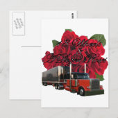 18 Wielen en Rozen met dozen Briefkaart (Voorkant / Achterkant)