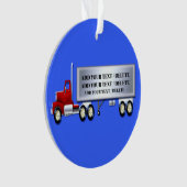 18 Wieler - Semi-aanhangwagen - Ornament vrachtwag (voorkant)