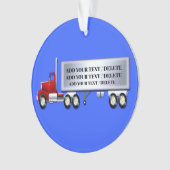 18 Wieler - Semi-aanhangwagen - Ornament vrachtwag (voorkant)