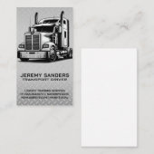18-wieler vrachtwagen | Diamant Borden stalen acht Visitekaartje (Voorkant / Achterkant)