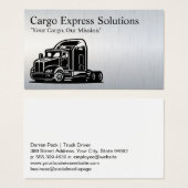 18-wieler vrachtwagen | vrachtvervoer over zee visitekaartje (Voorkant /achterkant)