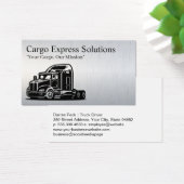 18-wieler vrachtwagen | vrachtvervoer over zee visitekaartje (Bureau)