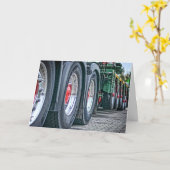 18-wieler vrachtwagenchauffeur Birthday Kaart (Gele Bloem)