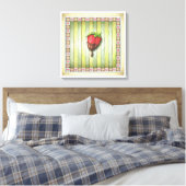 18"x18" CANVASAFDRUK CHOCOLADE STRAWBERRY Canvas Afdruk (Insitu (Slaapkamer))