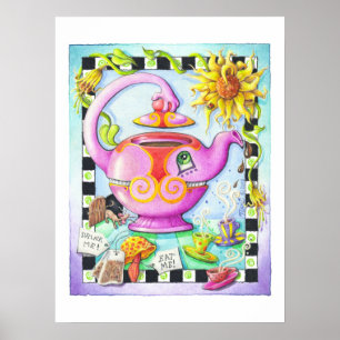 18"X24" POSTER - DOL OP DE THEEPARTIJ