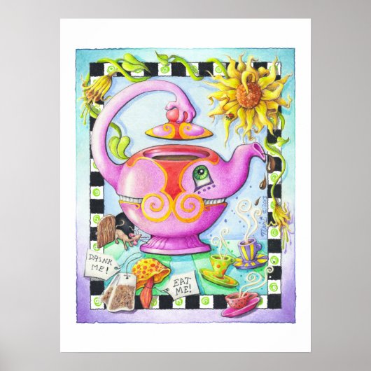 18"X24" POSTER - DOL OP DE THEEPARTIJ (Voorkant)