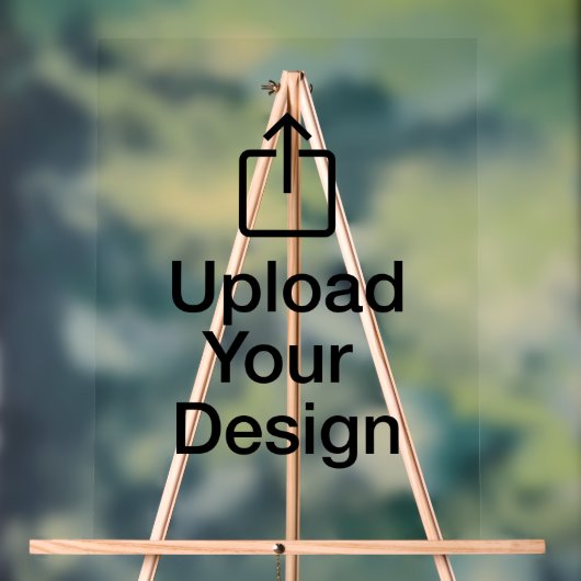 18" x 24" Acryl Teken, Upload uw ontwerp Bord (Neutraal)