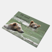 18 x 24-inch deurmat met grizzly-cilinders (Schuin)