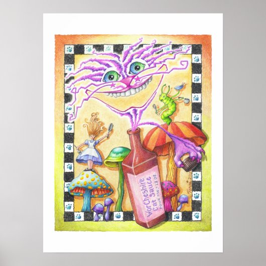 18:x 24-inch POSTER - WorCHESHIRE CAT (Voorkant)