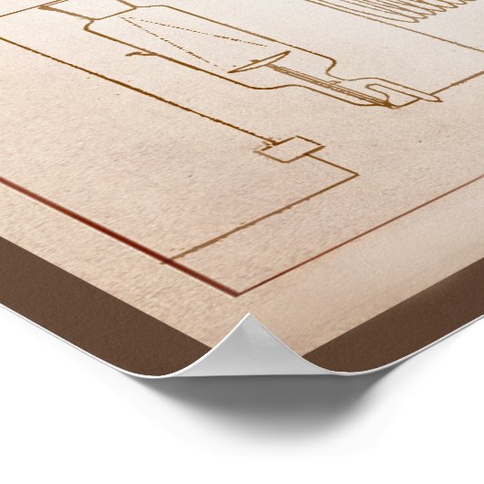 18 x 24-inch Tesla-Poster Poster (Hoek)