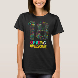 18 Years Of Being Awesome 18 Yr Old 18th Birthday T-shirt