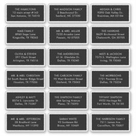 18 Zwart gastadres Verzendadres Sticker