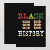 18 Zwarte Geschiedenis Maand Afrikaanse Amerikaans Save The Date (Voorkant / Achterkant)