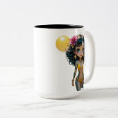 18A Dollz by: Svace - Series 01 Tweekleurige Koffiemok (Voorkant rechts)