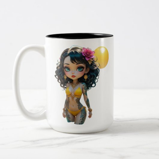 18A Dollz by: Svace - Series 01 Tweekleurige Koffiemok (Links)