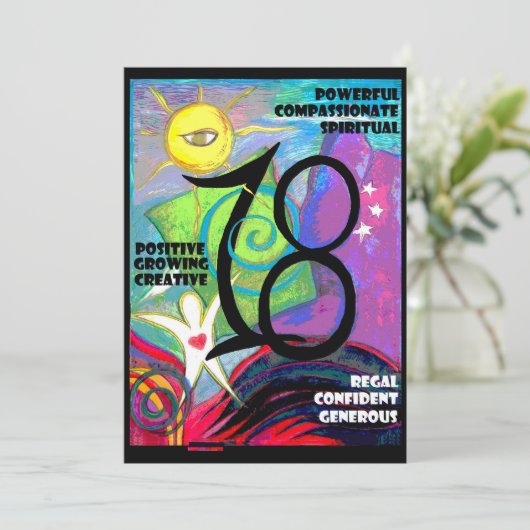 18de partij kaart (Staand voorkant)