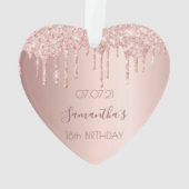 18e 18 verjaardag decoratie roze goud glans (achterkant)