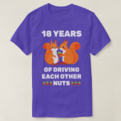 18e 18e bruiloft Jubileum grappig paar voor H T-shirt (Design voorkant)
