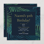 18e, 30e, 40e, 50e, 60e verjaardag van de Uitnodig Save The Date (Voorkant / Achterkant)