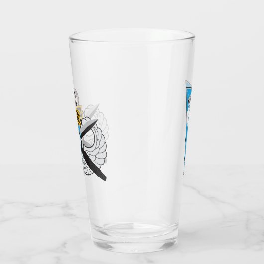 18e Abn. Corps Recondo Beer Glass Glas (Rechts)