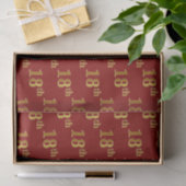 18e (achttiende) gebeurtenis rood, Faux Gold Tissuepapier (Geschenk)
