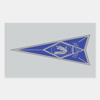 18e Airborne Recondo - Fort Bragg - Infanterieblau Rechthoekige Sticker