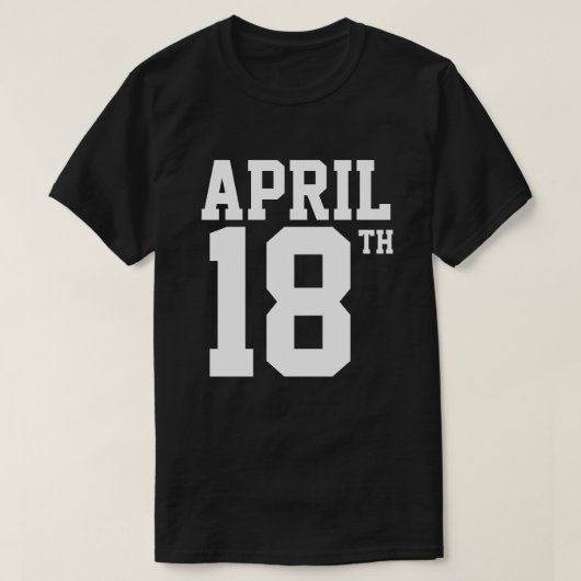 18e APRIL T-SHIRT (Design voorkant)