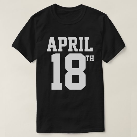 18e APRIL T-SHIRT (Design voorkant)