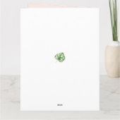 18e Birthday Black Floral Name Card Kaart (Achterkant)