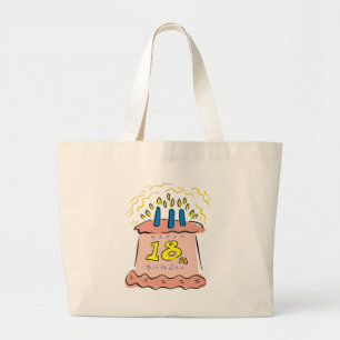 18e Birthday Gifts Canvas tas